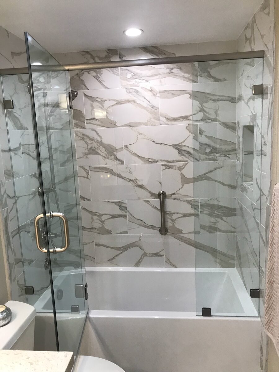 Westlake Village Glass Shower by Maya Dana Construction โ Westlake Village, CA