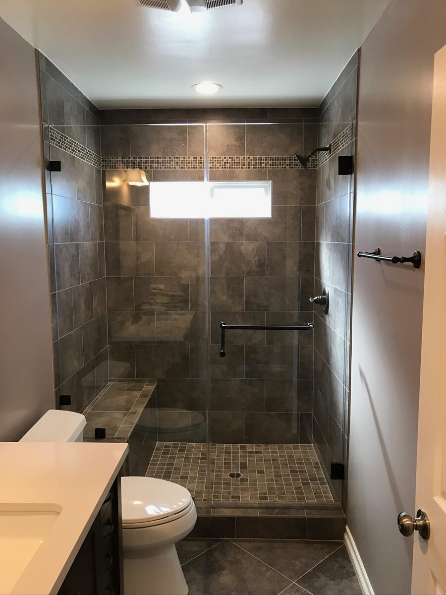 Oak Park Walk-In Shower by Maya Dana Construction โ Oak Park, CA